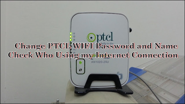 how to change ptcl wifi password