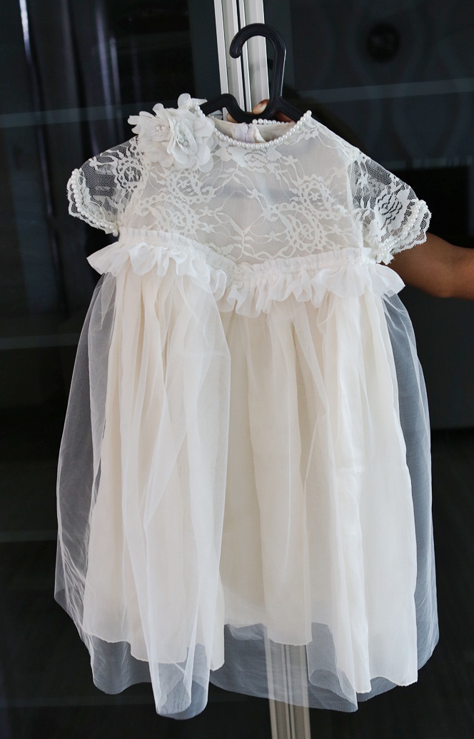 INADE DESIGN baby white dress