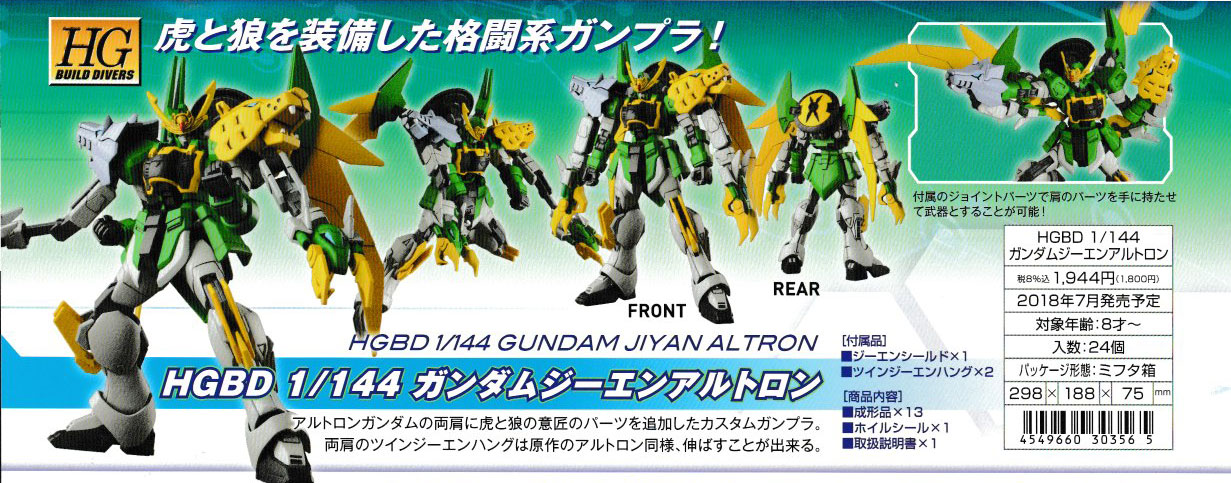 NISB Bandai HG Build Divers Gundam Jiyan Altron Tigerwolf's Mobile Suit 