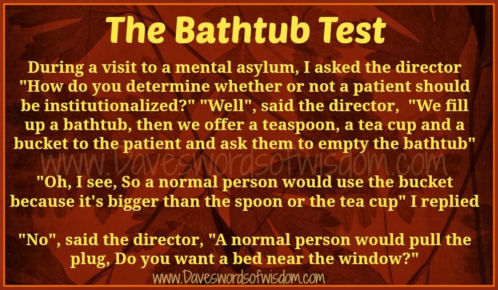 The Bathtub Test