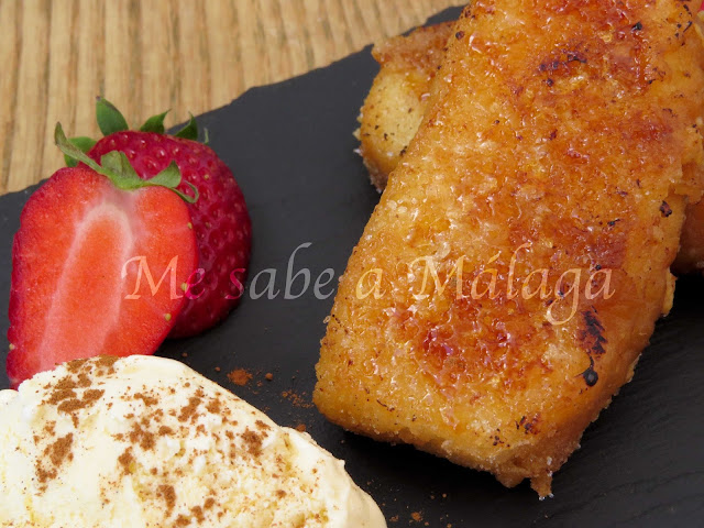 receta torrijas caramelizadas Málaga