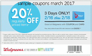 Walgreens coupons march 2017