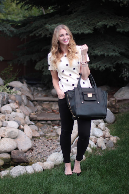 my wardrobe staples: sequins, polka dots, and blogging