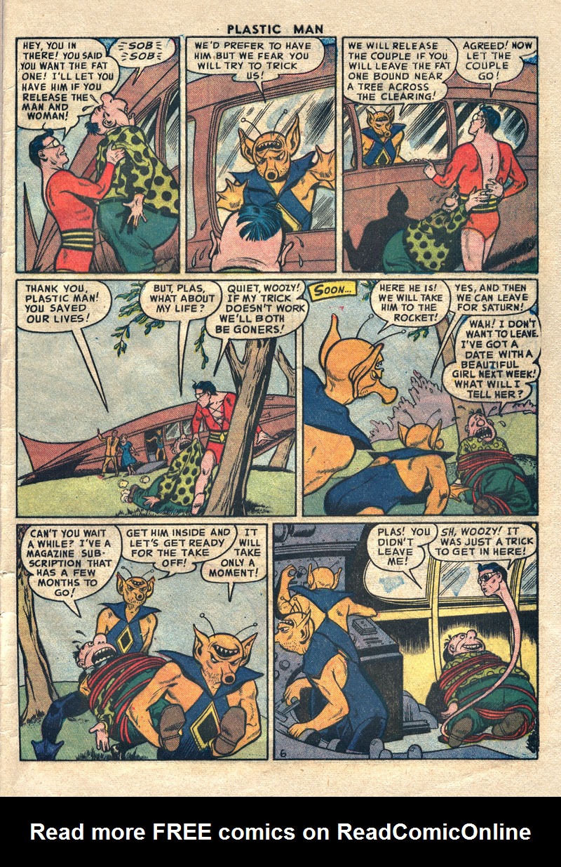 Read online Plastic Man (1943) comic -  Issue #36 - 7