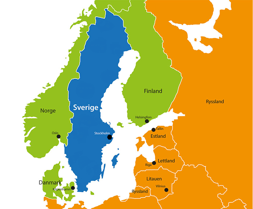 Kiky i 2B: Finlands grannländer