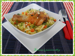 Orez cu pui si migdale