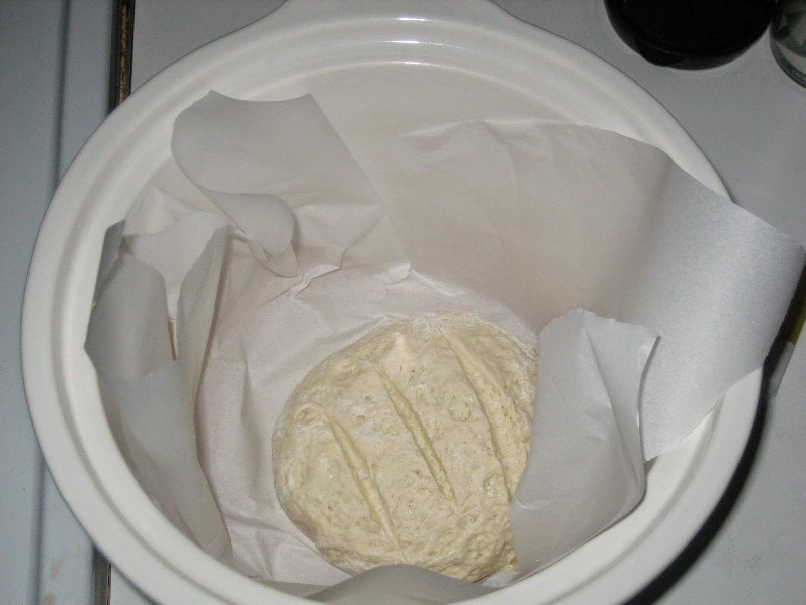 stuffedveggies Easy Yeast Bread in the Slow Cooker