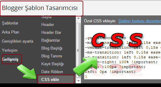 Tema CSS Kodları