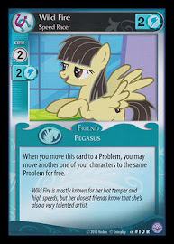 My Little Pony Wild Fire, Speed Racer Premiere CCG Card