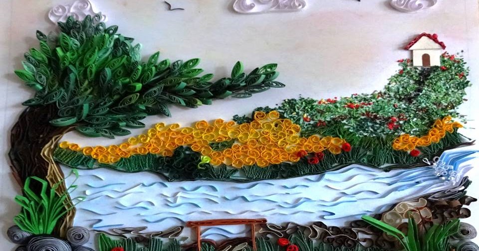 Quilling Away Quilled landscape scenery