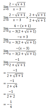 Matematika Sma Kelas Xi Merasionalkan Limit Fungsi Aljabar