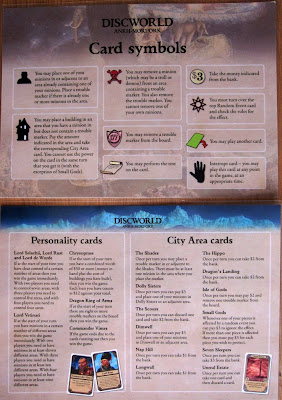 Discworld: Ankh-Morpork - A Player Aid Card