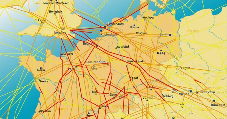 Landkartenblog: Westeuropakarte zeigt völlige Überlastung der
