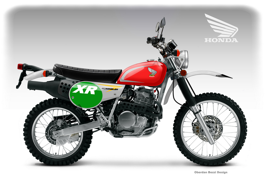 Motosketches: HONDA XR 650 SCRAMBLER CLASSIC
