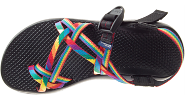 rainbow chacos