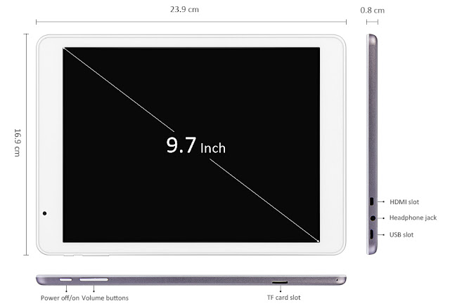 dimensioni Teclast X98 Pro