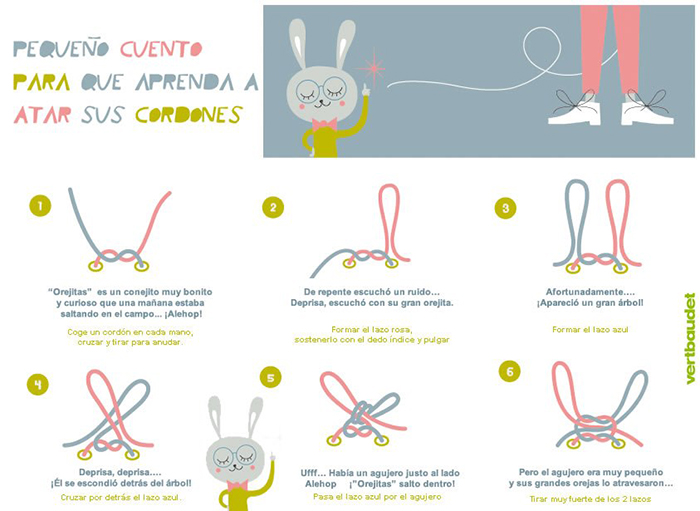 cuento para aprender a atarse los cordones