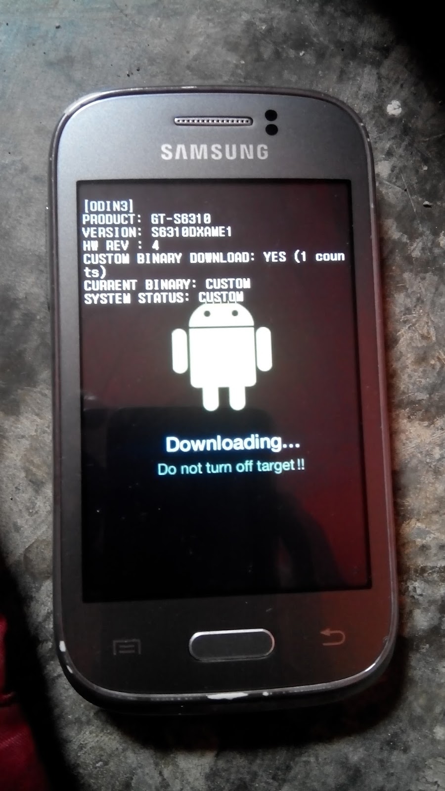 Tutorial Flashing atau Instal Ulang Samsung Galaxy GTS6310 Bootloop