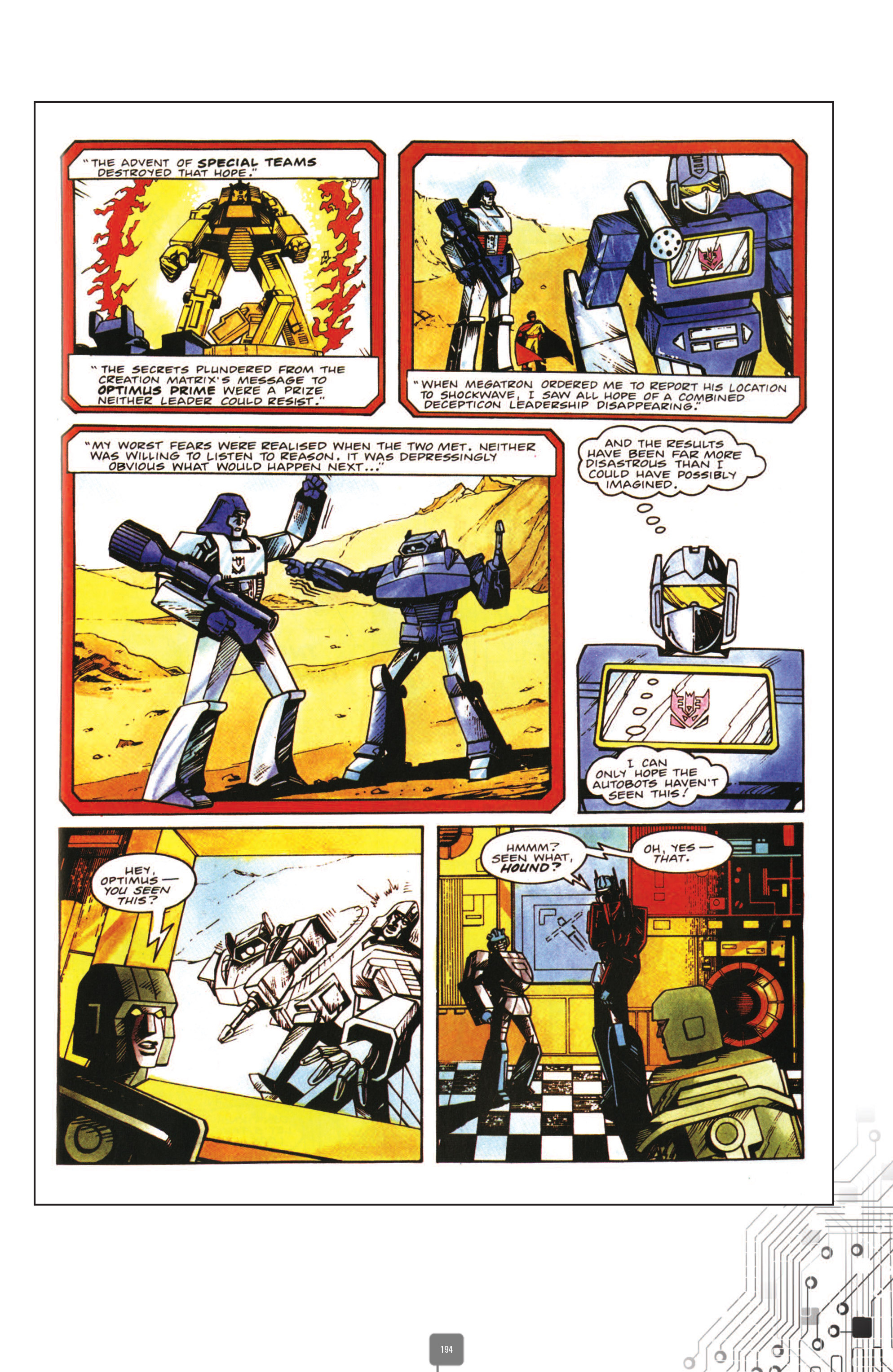 Read online The Transformers Classics UK comic -  Issue # TPB 2 - 195