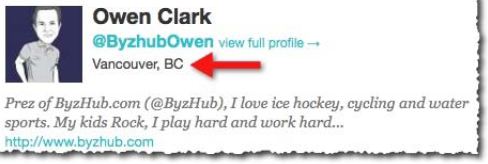 Owen Clark's Twitter profile