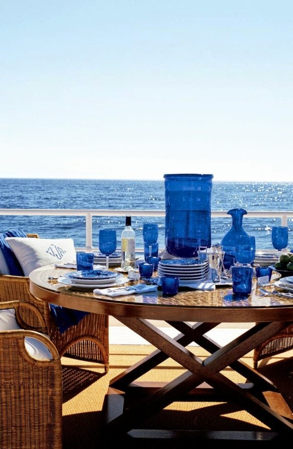 Table decoration in blue &#8211; fascinating ideas!