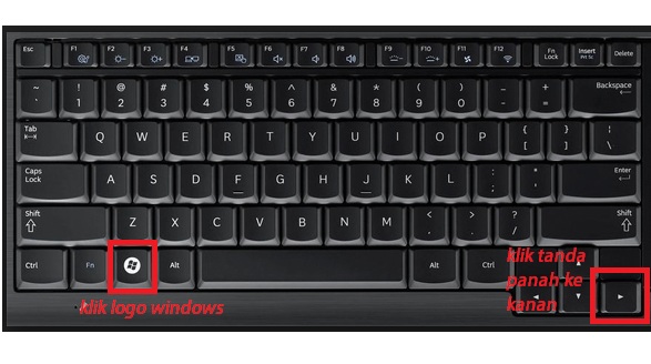 Laptop cara dengan keyboard mematikan Gampang, Begini