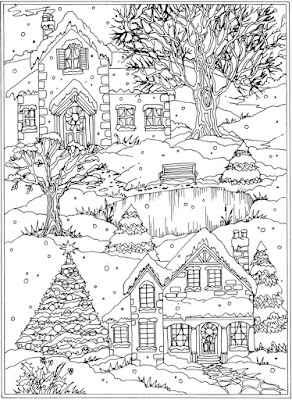 Dragonfly Treasure: Winter Wonderland Coloring Pages