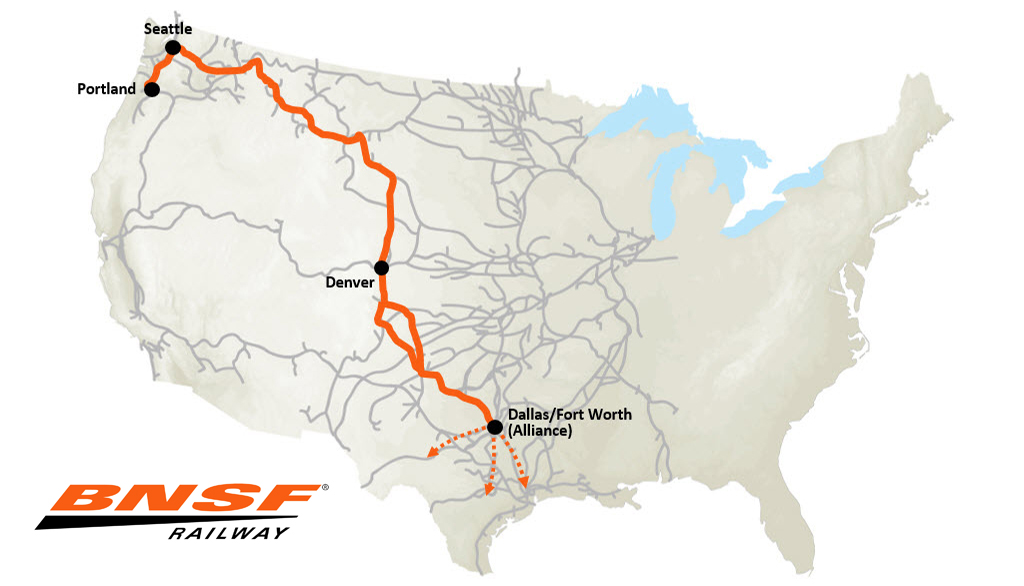 BNSF Railroad Track Maps