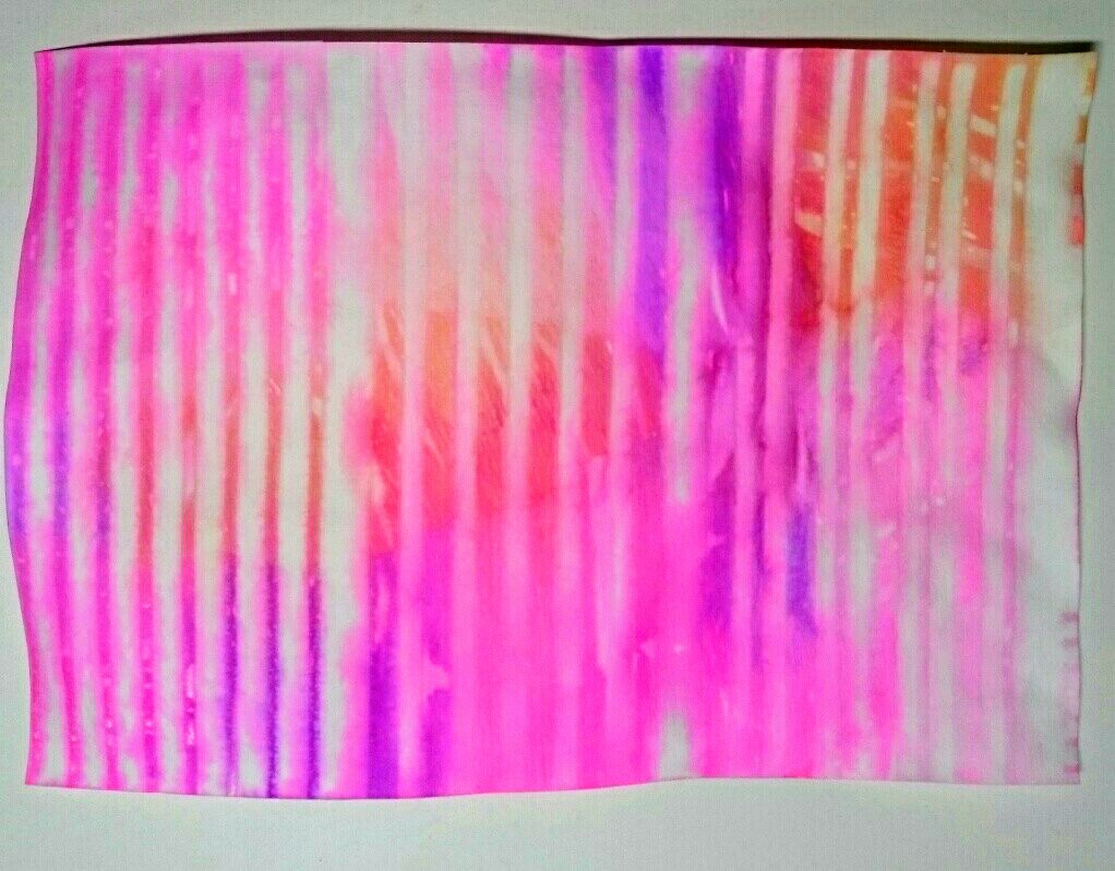 Stamps and Stencils Bleeding Tissue Paper technique