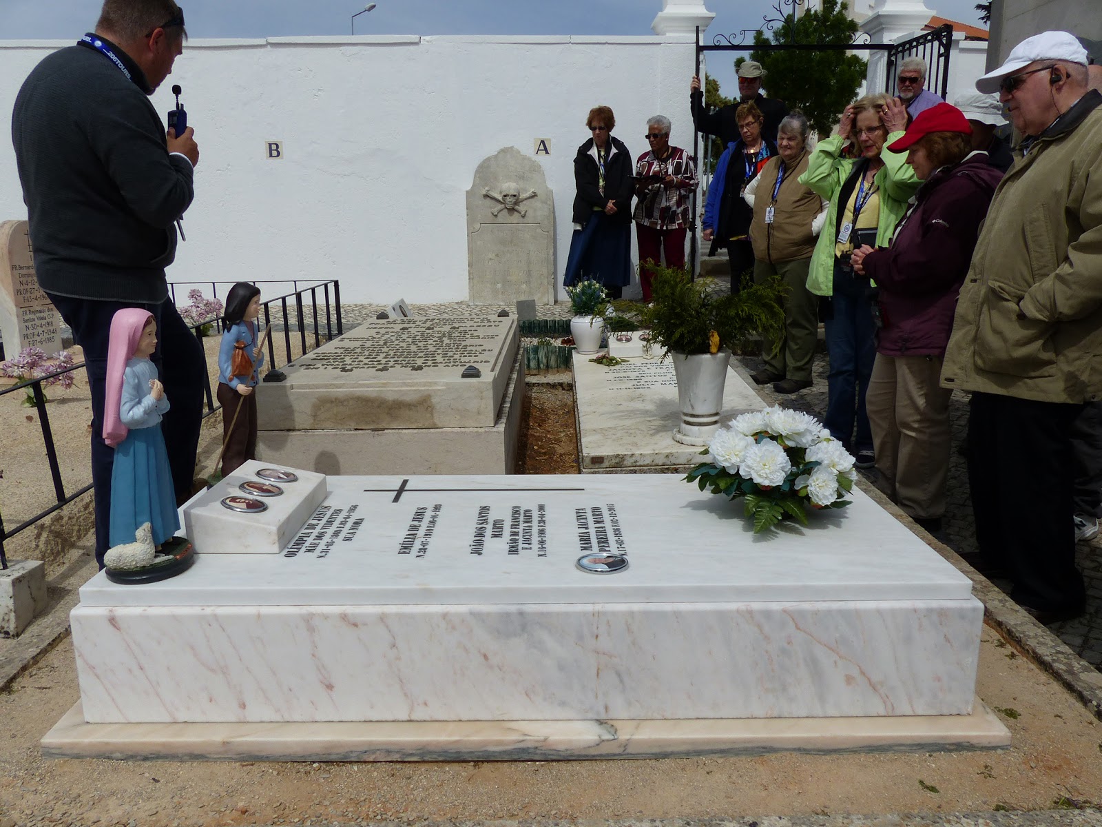 Catholic Pilgrims at Fatima: Parish Cemetery In Fatima (where Francisco and Jacinta were