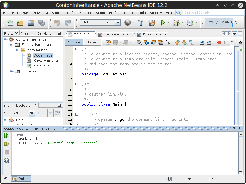 Contoh Inheritance (Pewarisan) di Java