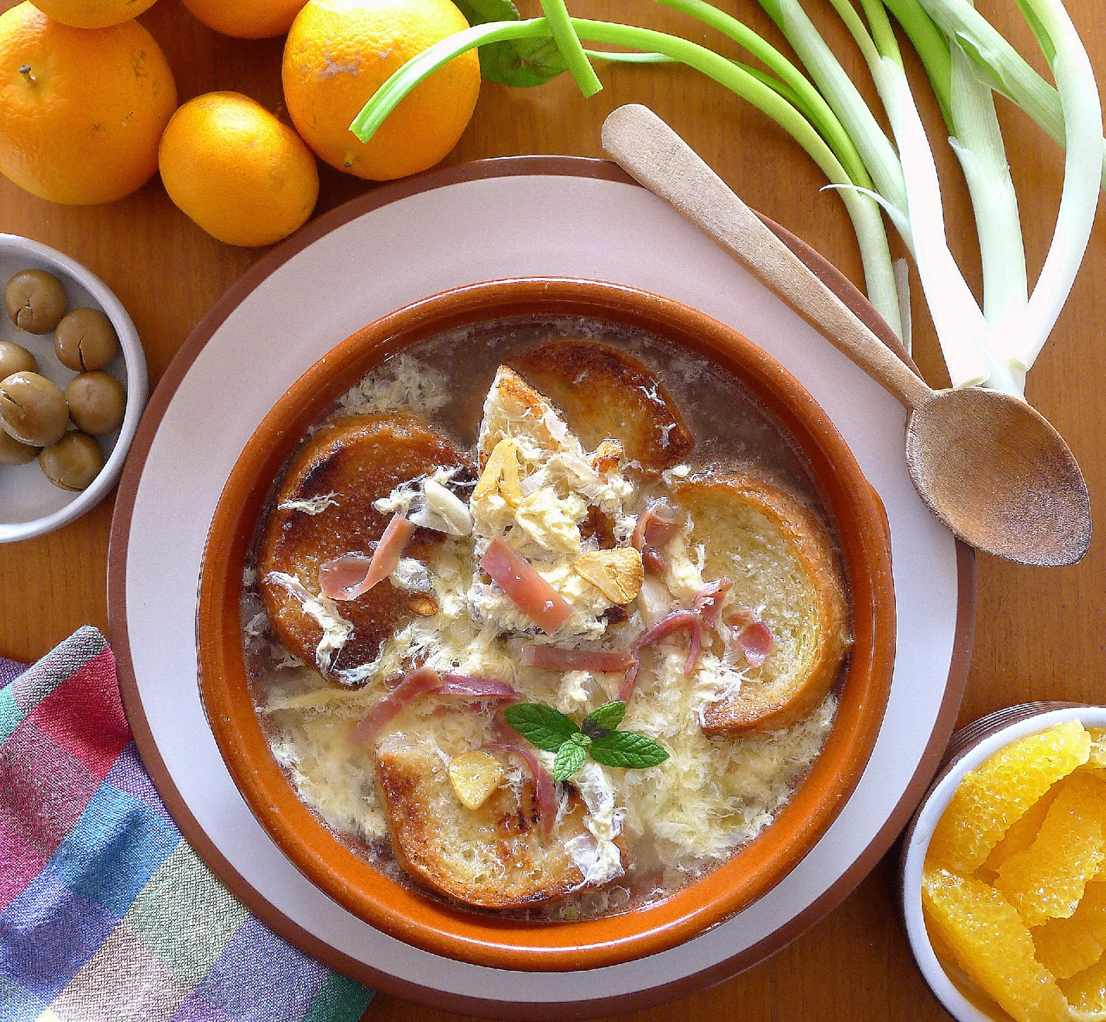 MY KITCHEN IN SPAIN GARLIC SOUP IS COMFORT FOOD