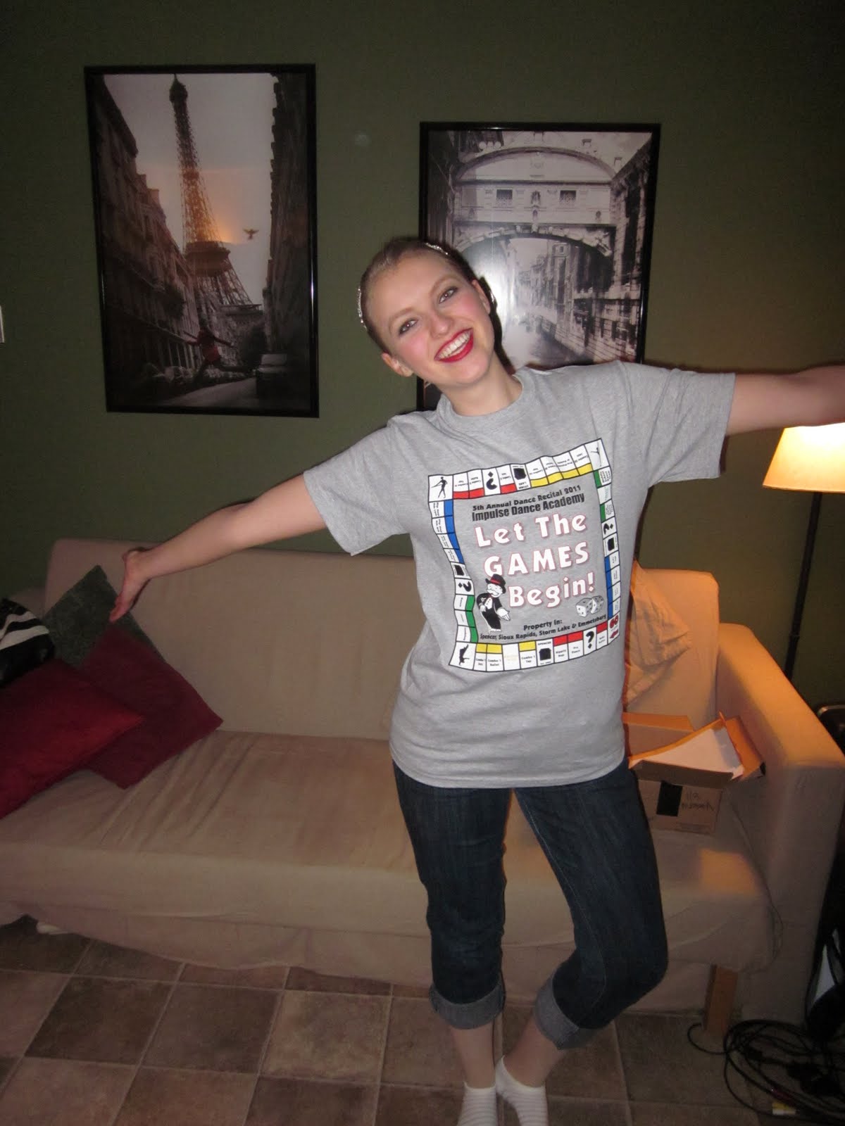 365 pictures Before and after Dance recital! )