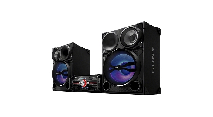 sony shake5 2400 watt audio system with bluetooth and nfc