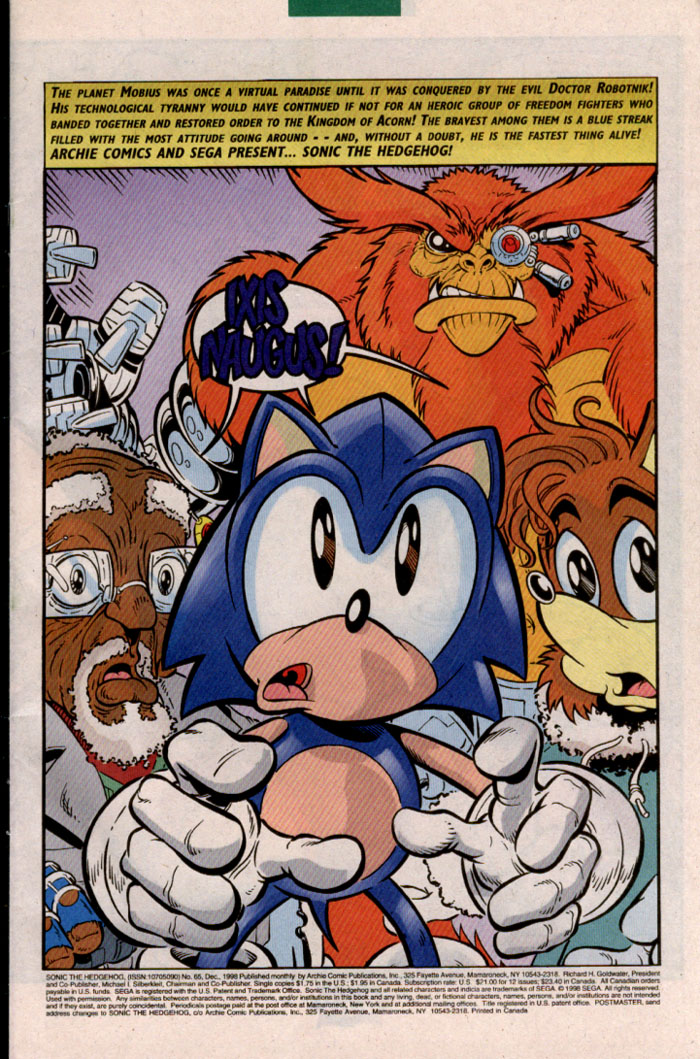 Sonic The Hedgehog (1993) issue 65 - Page 2