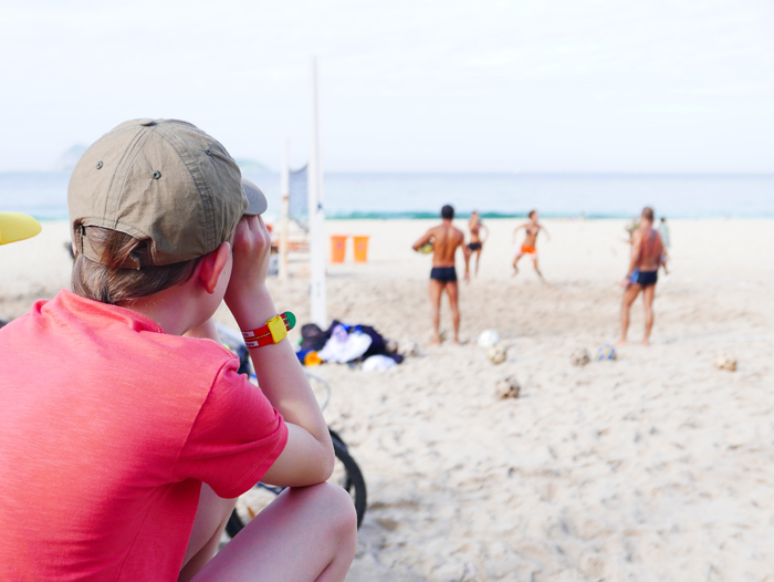 Brazil with kids - Copacabana beach Brazil with kids - Copacabana beach