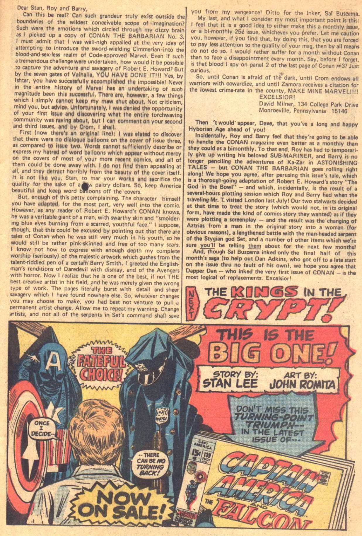 Read online Conan the Barbarian (1970) comic -  Issue #7 - 23
