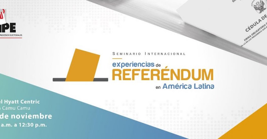 ONPE: Analizarán experiencias de referéndum en América Latina - www.onpe.gob.pe ONPE: Analizarán experiencias de referéndum en América Latina - www.onpe.gob.pe