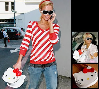 Paris Hilton with Hello Kitty