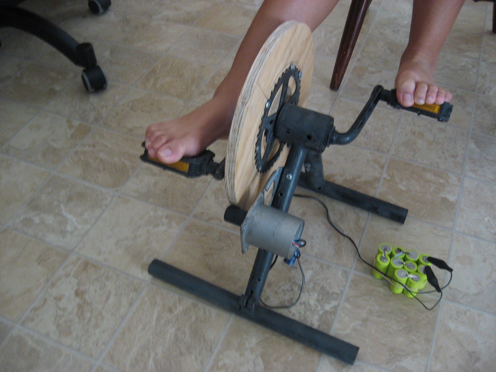 Practically Home Built Pedal Exerciser Generator