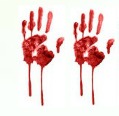 2 Bloody Handprints