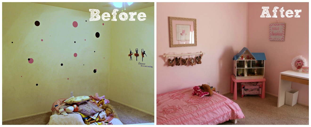 Pink Ballerina Room A Bedroom Makeover Occasionally Crafty Pink