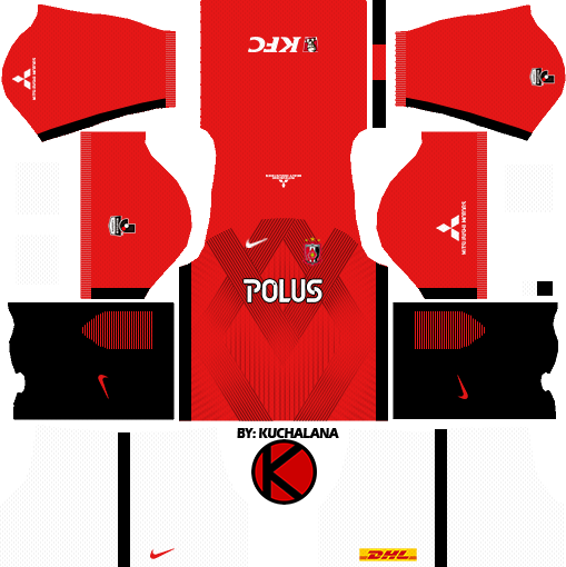 Urawa Red Diamonds 浦和レッドダイヤモンズ kits 2017 - Dream League Soccer