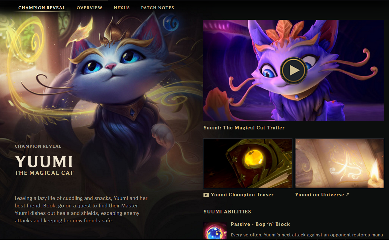 Yuumi, the Magical Cat - League of Legends