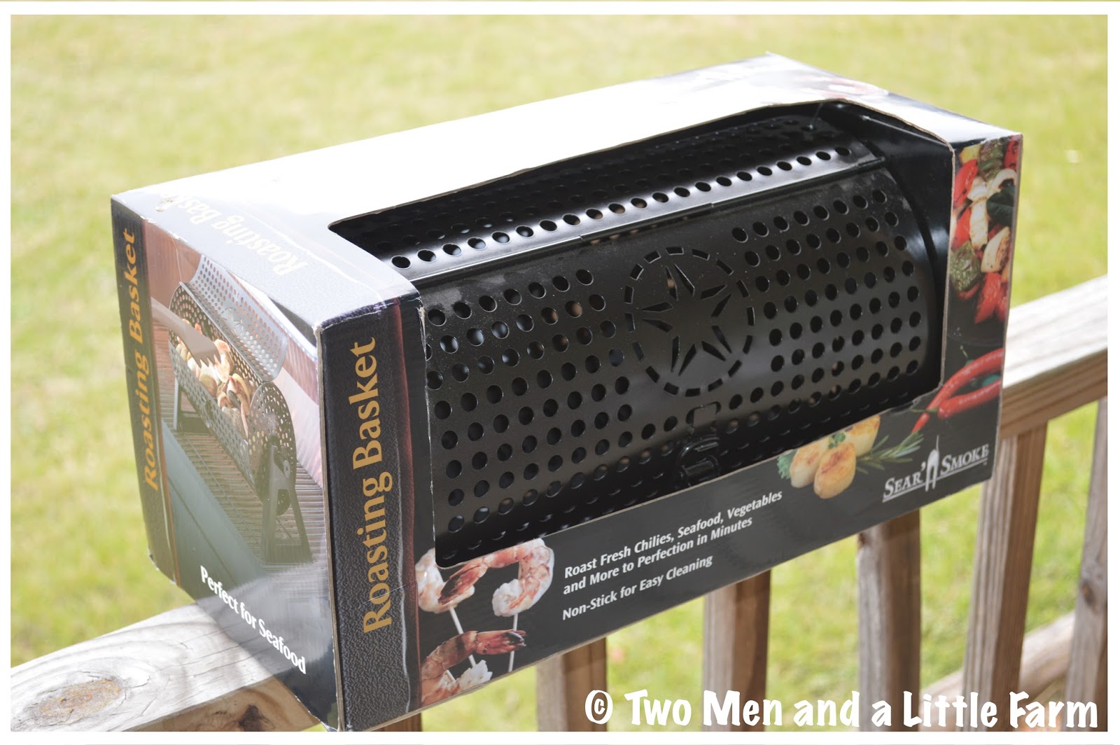 Two Men and a Little Farm ROASTING BASKET FOR THE GRILL