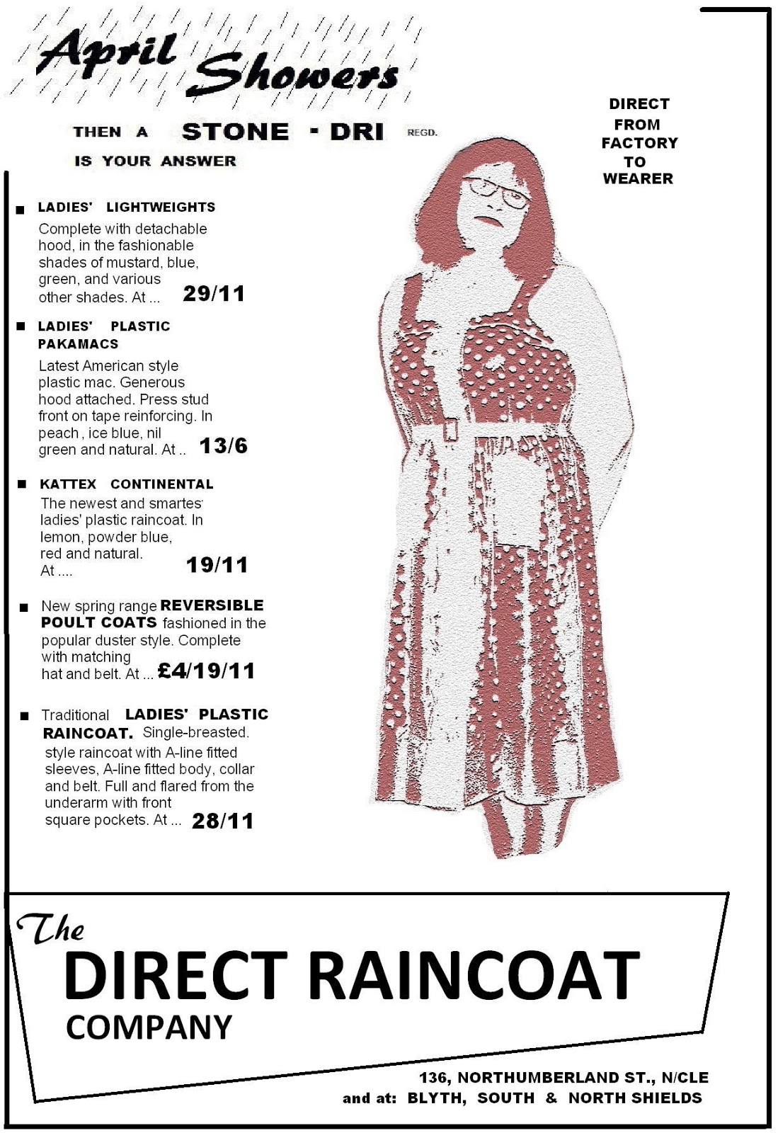 The Love of Plastic Macs Vintage Adverts Direct Raincoat Company