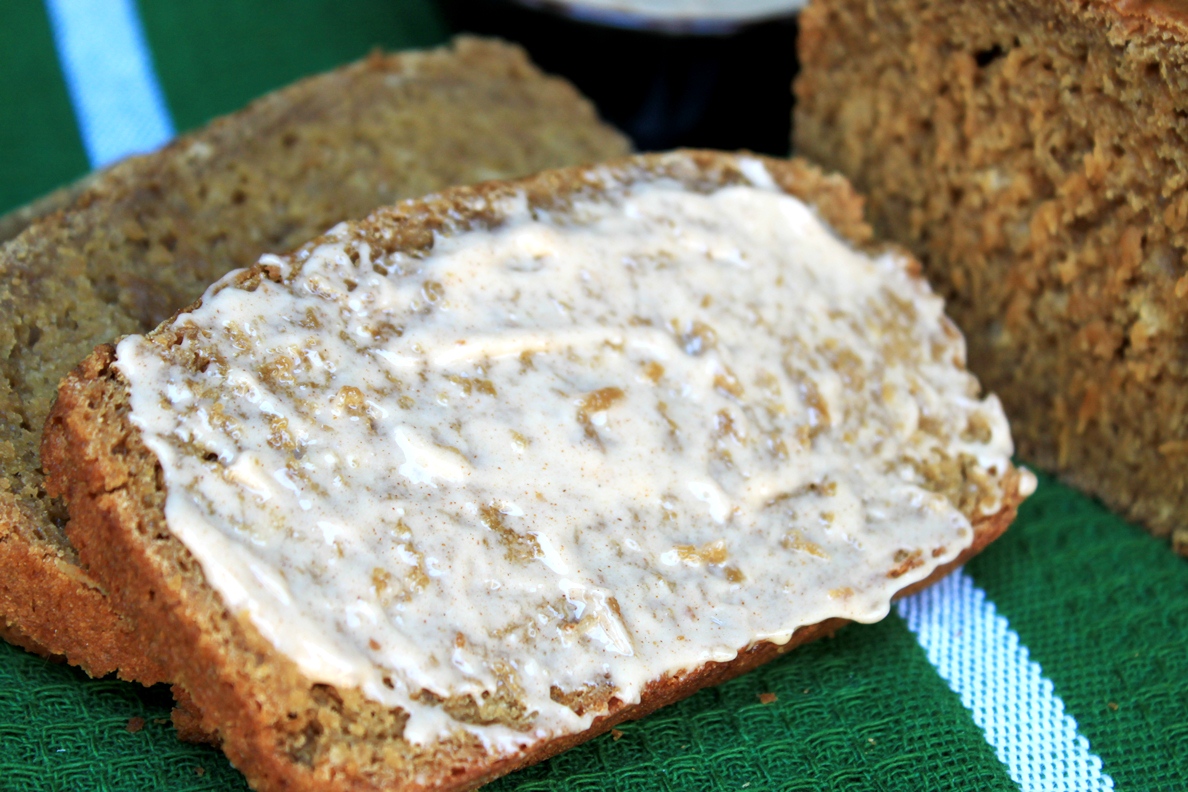 A Teaspoon and A Pinch Guinness Molasses Bread with Cinnamon Honey Butter