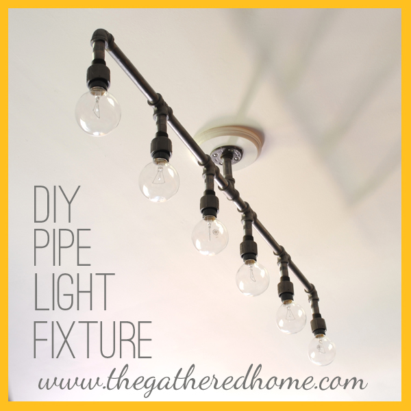 Fabulous Plumbing Pipe Light Fixture, How To Make Ceiling Light Work In Rust