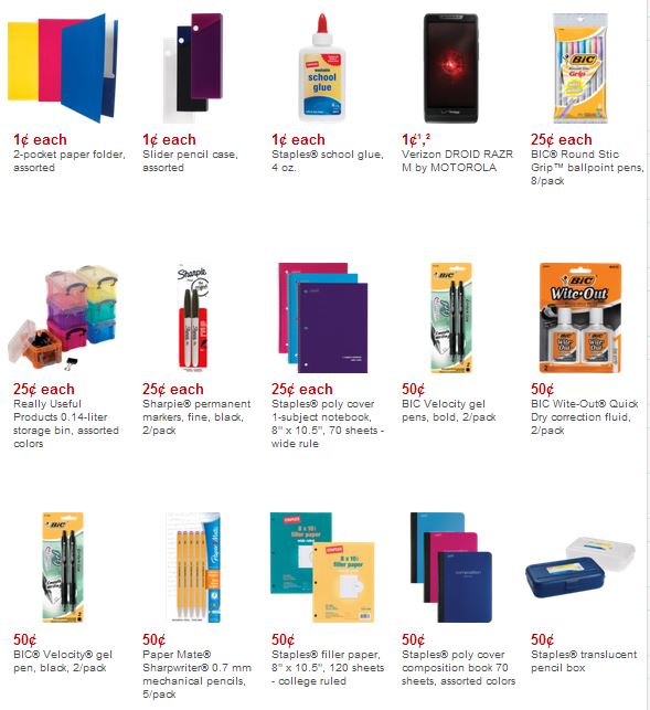 Josie's Smitty Deals Staples Penny Sale limit 2 with 5 min purchase
