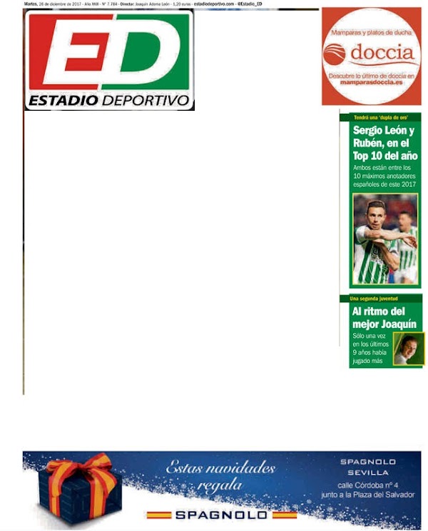 Betis, Estadio Deportivo: "Sergio León y Rubén, en el top 10 del año"